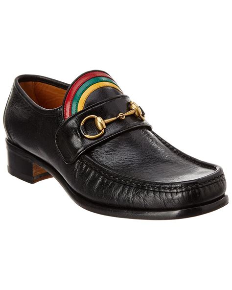 gucci rainbow horsebit loafers